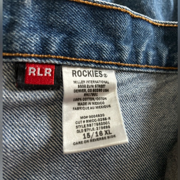 Rockies Jeans. 15/16 XL. Yoke front smooth back. Vintage EUC - Picture 10 of 12